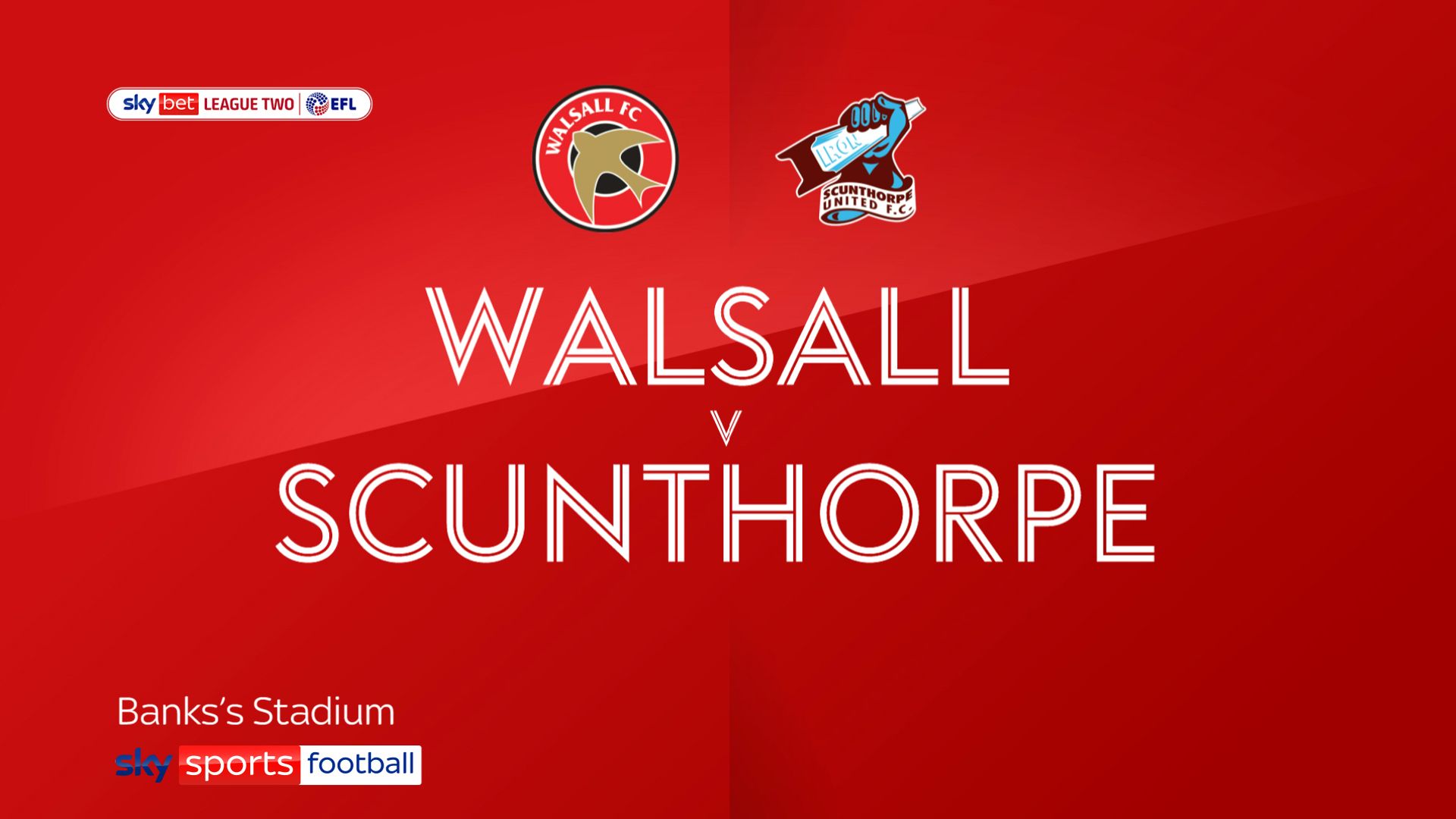 Walsall 1 – 1 Scunthorpe