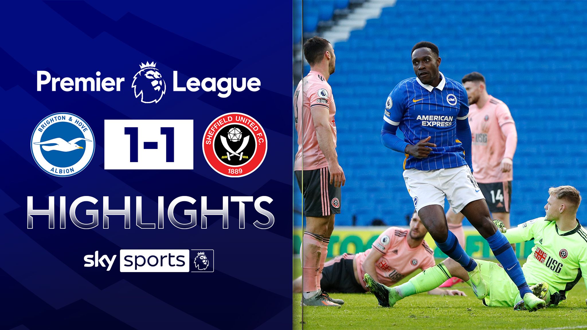 Brighton 1 - 1 Sheff Utd - Match Report & Highlights