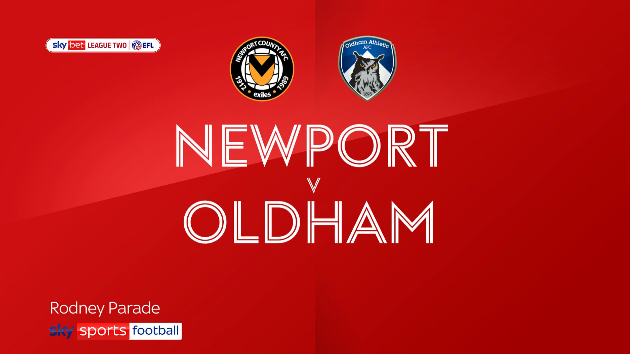 Newport County vs. Latics - News - Oldham Athletic