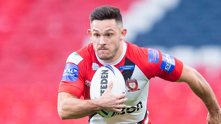 Picture by Allan McKenzie/SWpix.com - 17/10/2020 - Rugby League - Coral Challenge Cup Final - Leeds Rhinos v Salford Red Devils - Wembley Stadium, London, England - Niall Evalds.