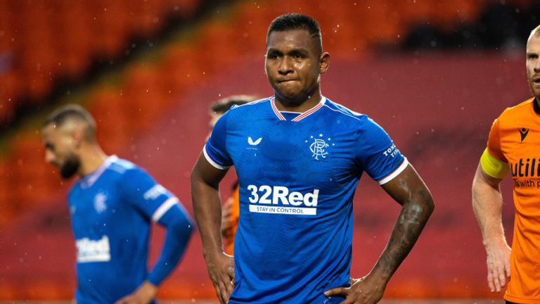 Morelos was lucky to avoid a red card for an elbow against Dundee united