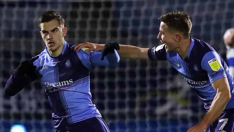 Anis Mehmeti scored his first professional goal to secure a point for Wycombe