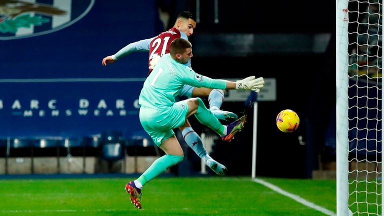 Anwar El Ghazi puts Aston Villa in front at West Brom