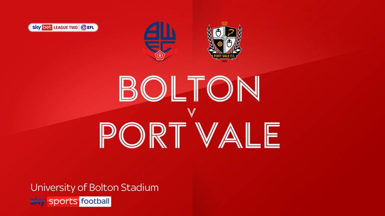 Bolton v Port Vale