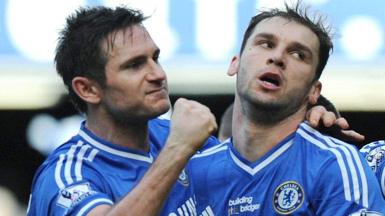 Frank Lampard and Branislav Ivanovic were team-mates at Stamford Bridge