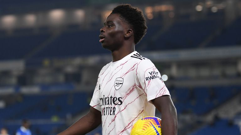 Bukayo Saka shone in Arsenal's 1-0 win over Brighton