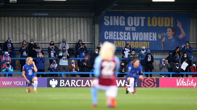 Fans returned for Chelsea's WSL win against West Ham