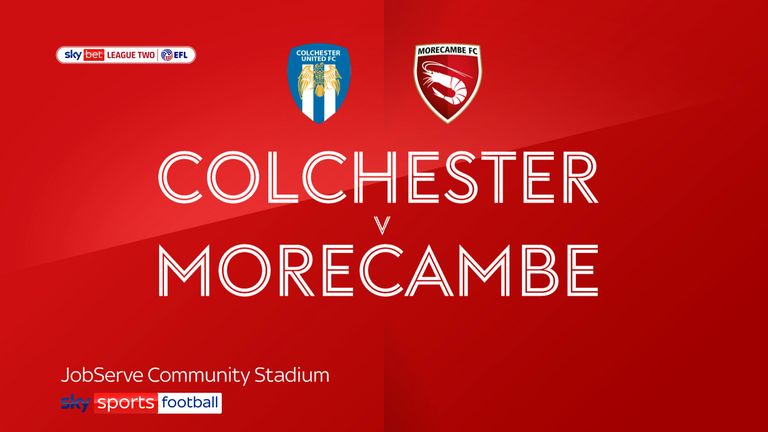 colchester v morecambe