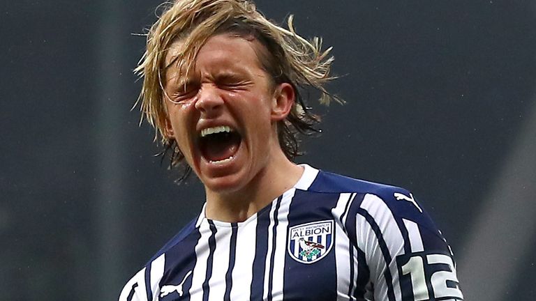 Connor Gallagher scored a first half equaliser for West Brom