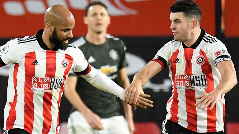 David McGoldrick scored both goals for Sheffield United