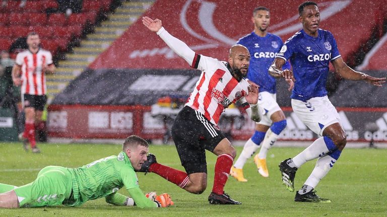 David McGoldrick went close for Sheffield United in the first half