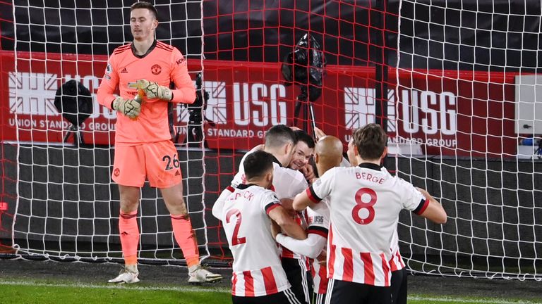 Dean Henderson's early blunder allowed his former side, Sheffield United, to score