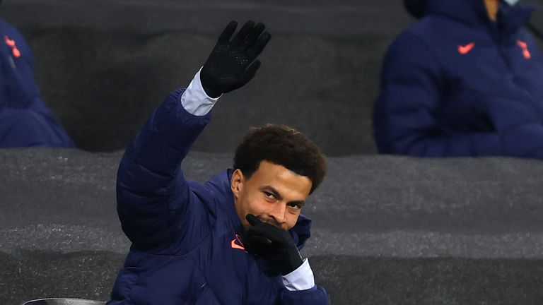 Dele Alli was an unused substitute, more than two months after he last made a Premier League appearance