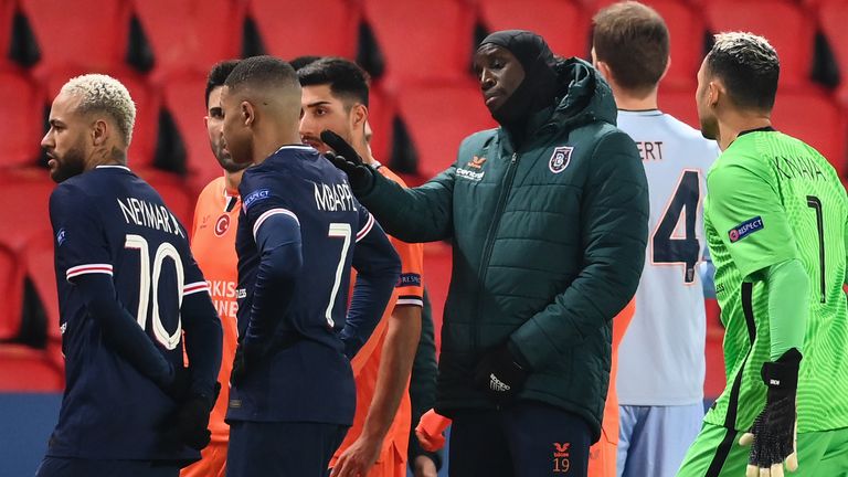 Paris Saint Germain Vs Istanbul Basaksehir Abandoned Players Walk Off After Alleged Racist Remark Football News Sky Sports