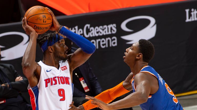 Detroit Pistons and the New York Knicks NBA Preseason