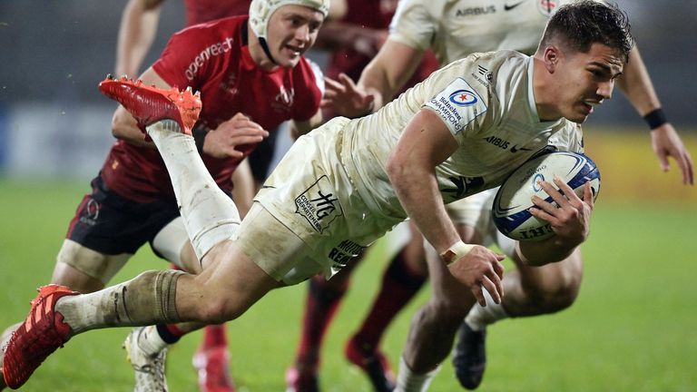 Antoine Dupont scored a superb try as Toulouse began their Champions Cup campaign in ideal fashion 