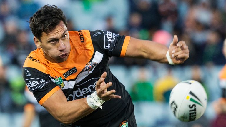 Taylor in NRL action for Wests Tigers