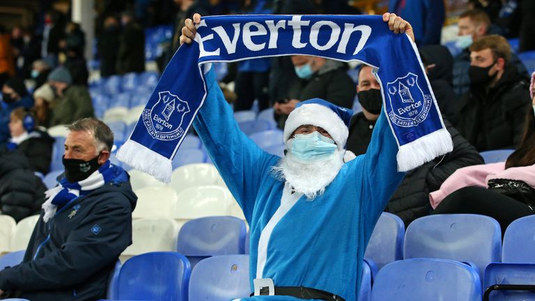 Everton welcomed 2,000 supporters at Goodison for the first time since March