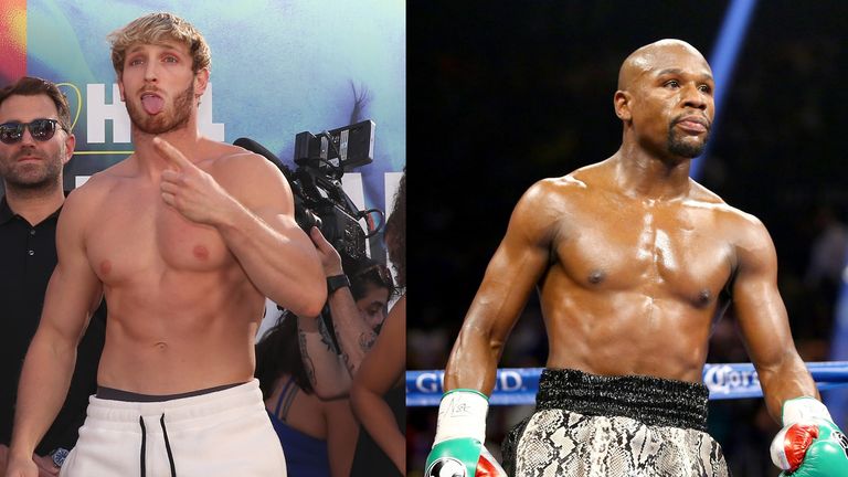 Floyd Mayweather Claims He Will Step Into The Ring With Logan Paul Jake Paul And 50 Cent This Year Boxing News Sky Sports