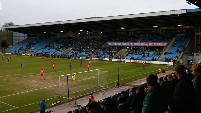 Teams like Halifax Town will be able to admit a limited number of fans back into their stadiums, capped at 15 per cent of their ground's capacity
