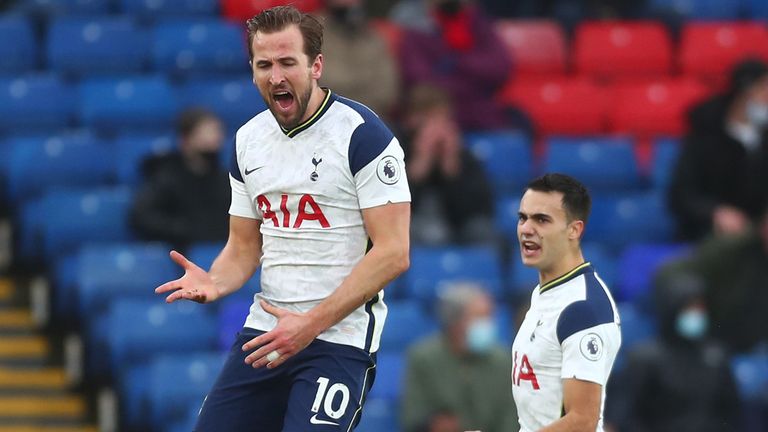 Harry Kane's first-half strike gave Spurs the lead
