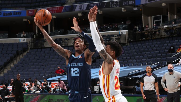 Ja Morant's 28 points were to no avail as Atlanta picked up victory over the Grizzlies