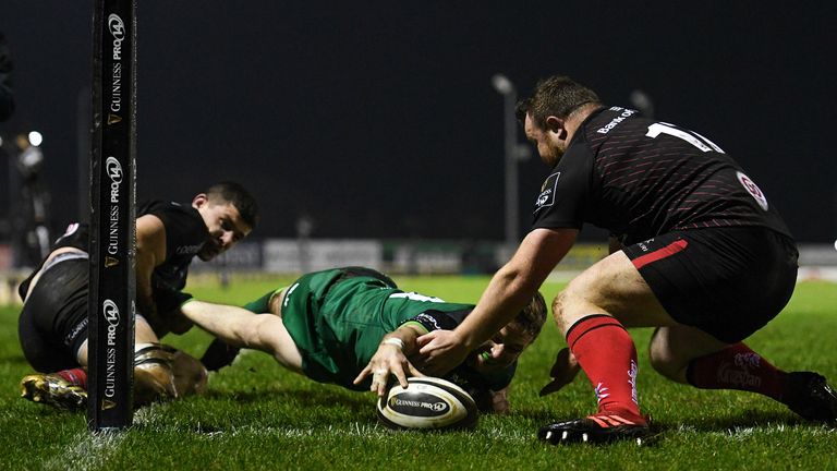 Jack Carty did well to notch Connacht's first try of the night