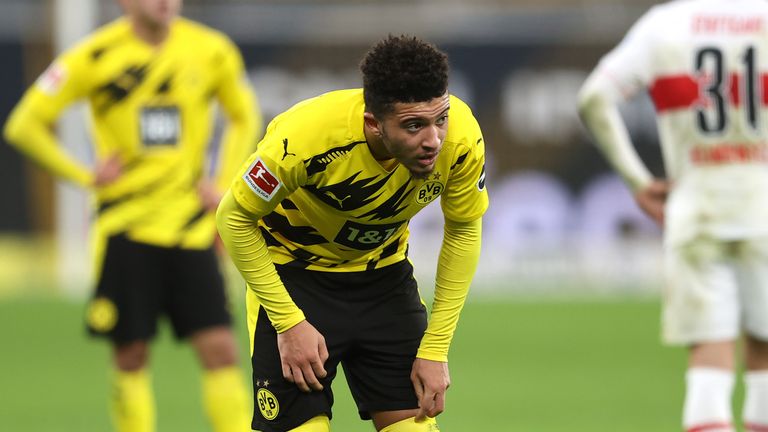 Jadon Sancho was unable to inspire Dortmund to victory over Stuttgart
