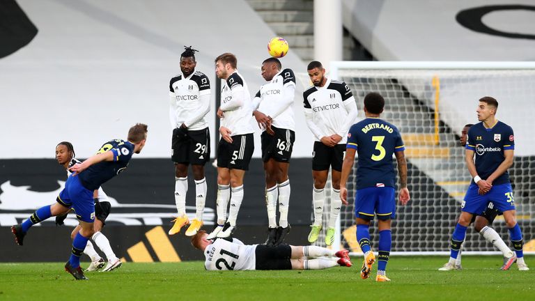 James Ward-Prowse's free-kick was superbly saved by Alphonse Areola