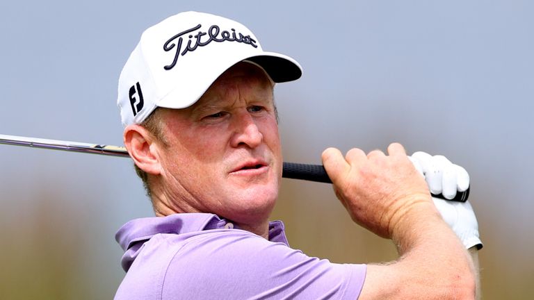 Jamie Donaldson lost ground with three bogeys in four holes