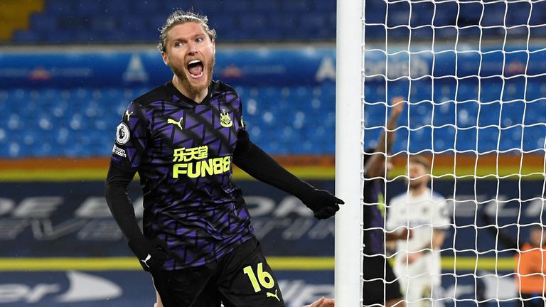 Jeff Hendrick opens the scoring at Elland Road