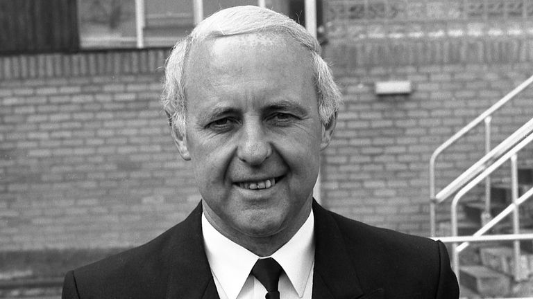 Dundee United manager Jim McLean during the 1989/1990 season