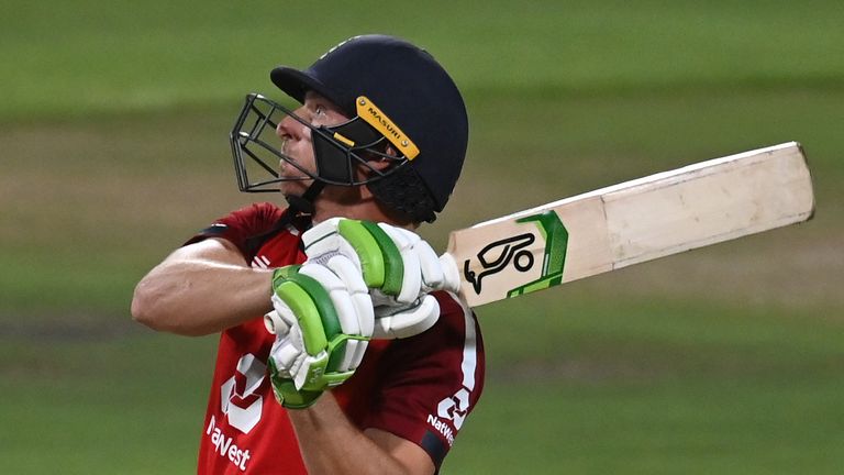 Jos Buttler smashed a 34-ball half-century for England in the third T20I against South Africa at Newlands