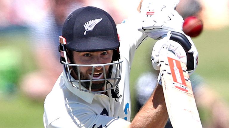 TAURANGA, NEW ZEALAND - DECEMBER 27: Kane Williamson of New Zealand bats during day two of the First Test match in the series between New Zealand and Pakistan at Bay Oval on December 27, 2020 in Tauranga, New Zealand. 