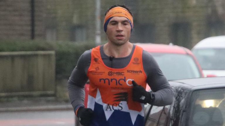 Kevin Sinfield is running seven marathons in seven days in support of Rob Burrow and the MND Assocation