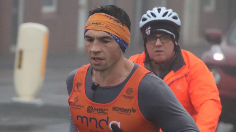 Kevin Sinfield is running seven marathons in seven days in support of Rob Burrow and the MND Association