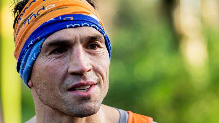 Kevin Sinfield is running seven marathons in seven days in support of Rob Burrow and the MND Assocation