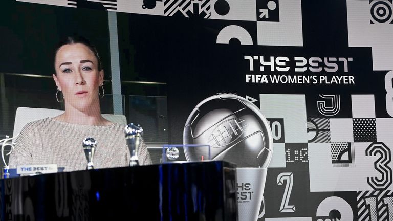 Manchester City defender Lucy Bronze has been named The Best FIFA Women's Player for 2020