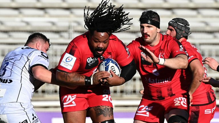Mathieu Bastareaud - playing at No 8 in the forwards - and his Lyon teammates destroyed Gloucester 