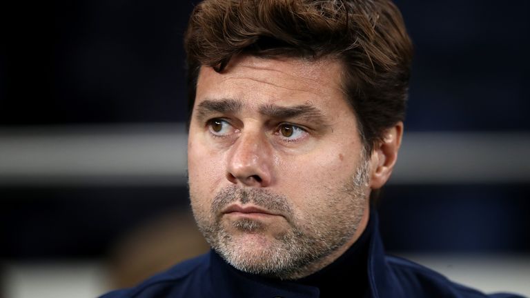 Mauricio Pochettino, Manager of Tottenham Hotspur looks on prior to the UEFA Champions League group B match between Tottenham Hotspur and Crvena Zvezda at Tottenham Hotspur Stadium on October 22, 2019 in London, United Kingdom. (Photo by Bryn Lennon/Getty Images)