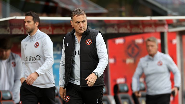Micky Mellon is expected to return to the Dundee United dugout on Sunday 