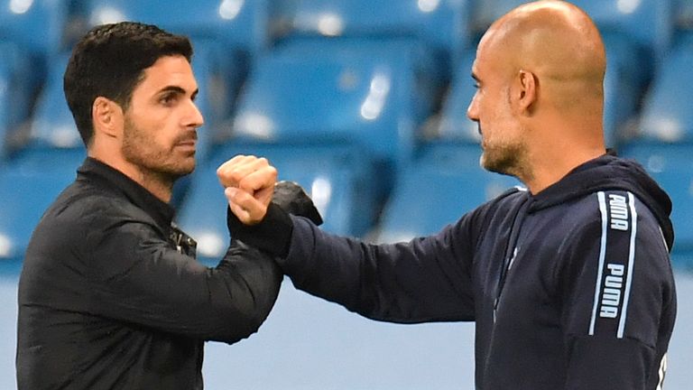 Mikel Arteta says he has maintained a strong relationship with Pep Guardiola