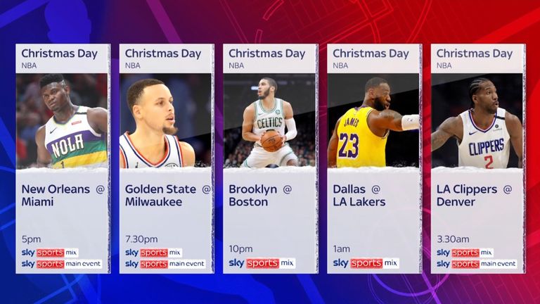 There&#39;s five massive games coming to you on Sky Sports on Christmas Day