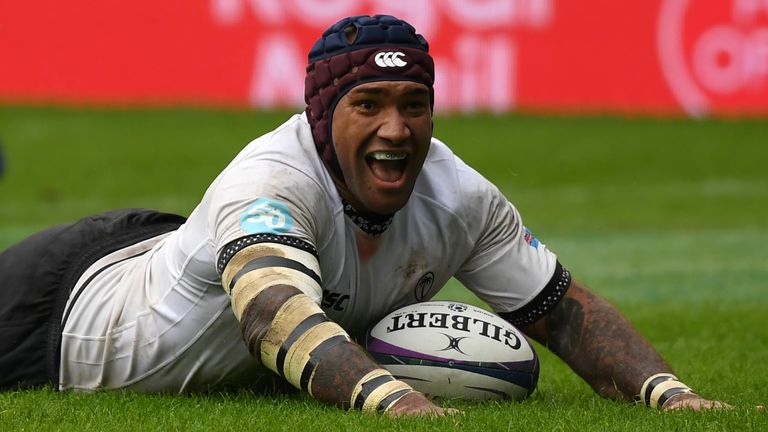 Nemani Nadolo scored a hat-trick as free-running Fiji blew Georgia away in Scotland