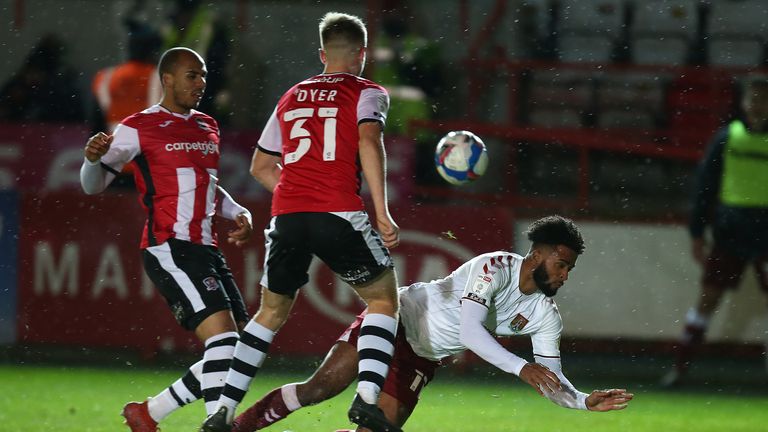 Northampton won 2-1 at St James' Park as Exeter welcomed back 714 supporters