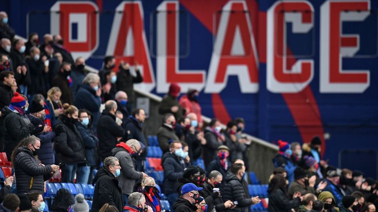 Palace welcomed home fans back to Selhurst Park for the first time since March