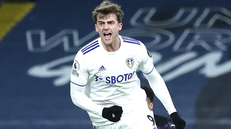 Patrick Bamford celebrates scoring Leeds equaliser