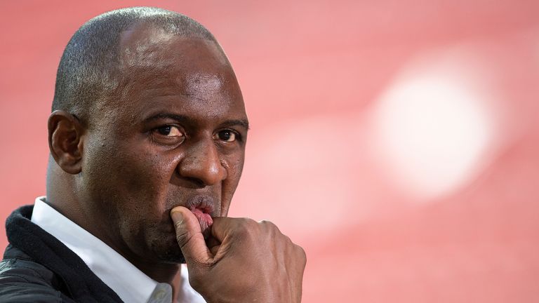 Patrick Vieira has come in for growing criticism at Nice