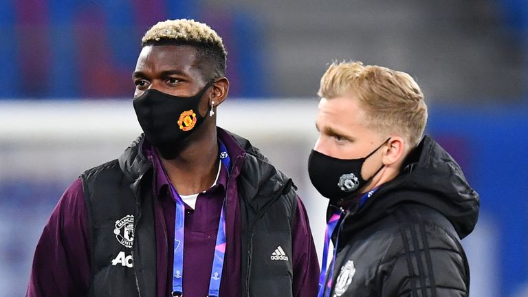 Paul Pogba was part of Manchester United's travelling squad to RB Leipzig