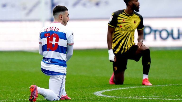 QPR&#39;s players and staff will take a knee at Millwall on Tuesday